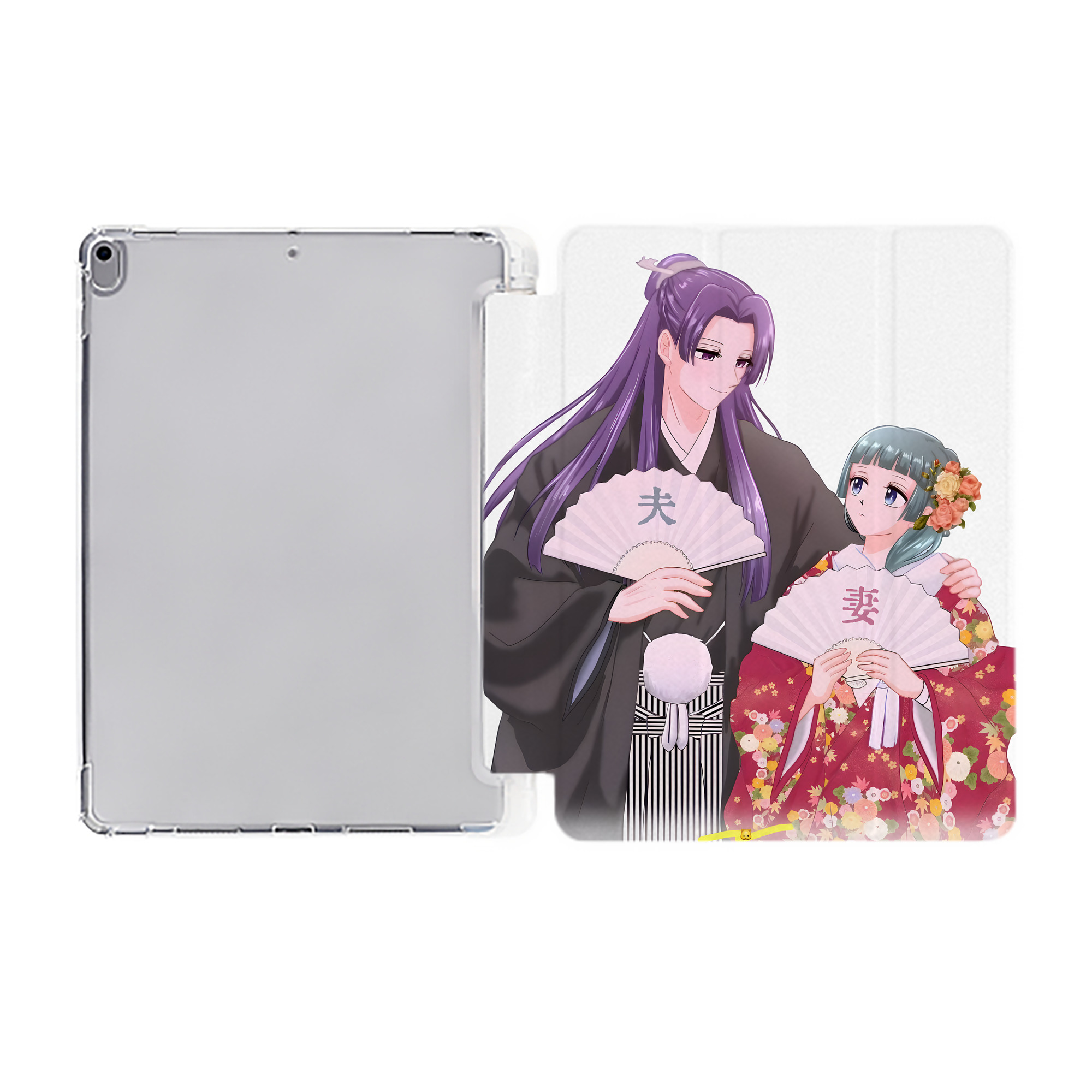 （画像用） 薬屋のひとりごと The Apothecary Diaries IPad ケース ペン収納付き 三つ折りスタンド PUレザー×シリコン 対応機種9.5/10.5/10.9インチ